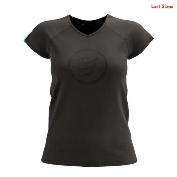 Compressport Training Korte Mouwen T-Shirt Zwart Black Edition Dames