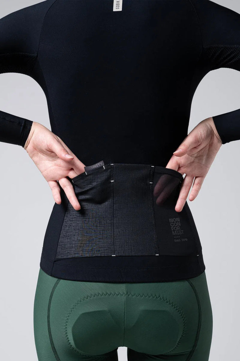 TIGHTS MANGA LARGA PACER SOLID MUJER JET BLACK