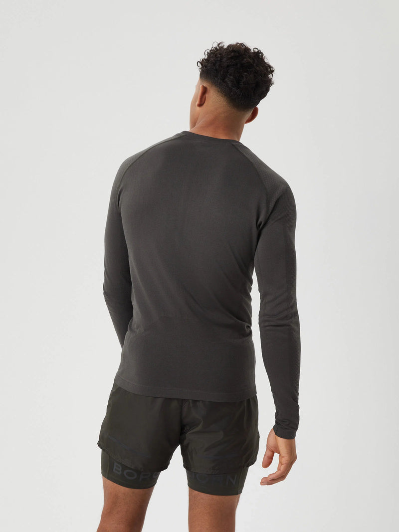 Bjorn Borg Maglietta da corsa a maniche lunghe senza cuciture Uomo