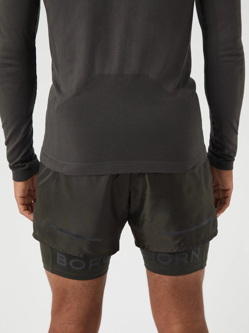 Bjorn Borg Maglietta da corsa a maniche lunghe senza cuciture Uomo