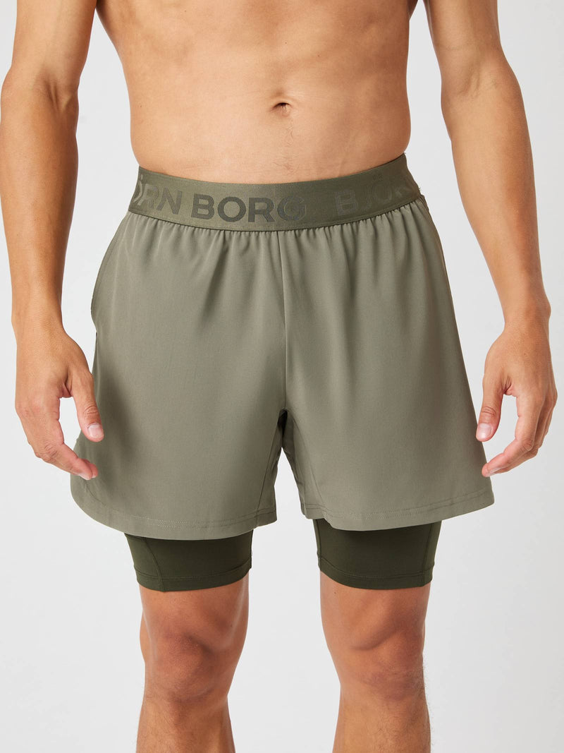 Borg 2 In 1 Shorts groen