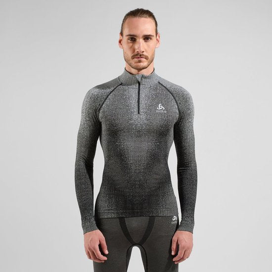 Odlo BL TOP turtle neck l/s half zip PERFORMANCE WARM BLACKCOMB Sports Underwear Men - urban chic