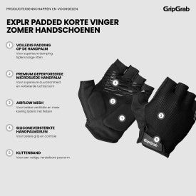 Gripgrab Explr RC Max padded Short Fingers Summer Fiets Gloves