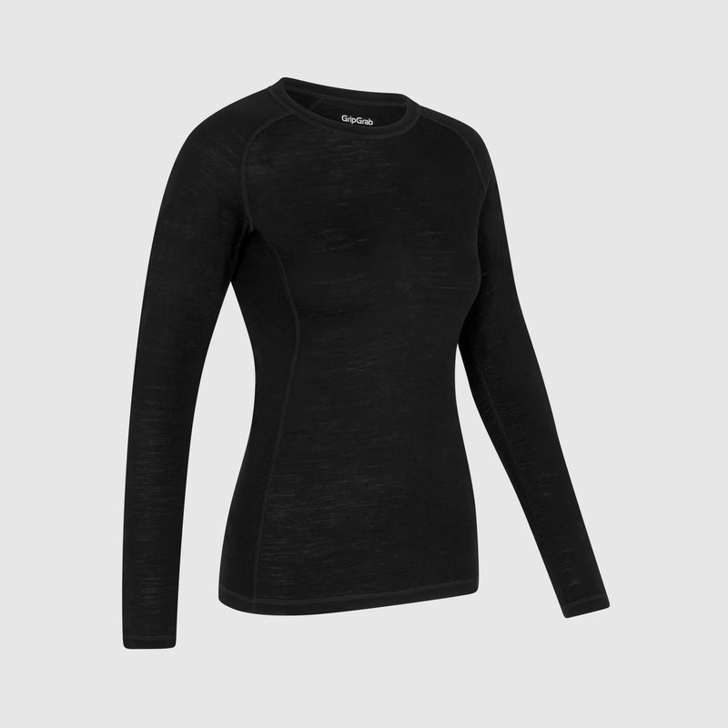 GripGrab Women's Merino Blend Thermal Maglia Intima a Manica Lunga Termica 