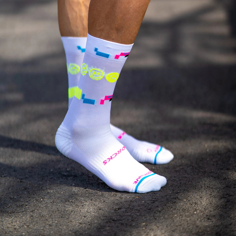 Sporcks 80 'S Night running socks white