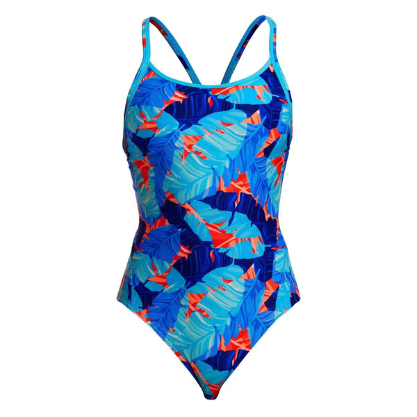 Funkita One Piece Diamond Back Lotsa Leaves Badpak Dames