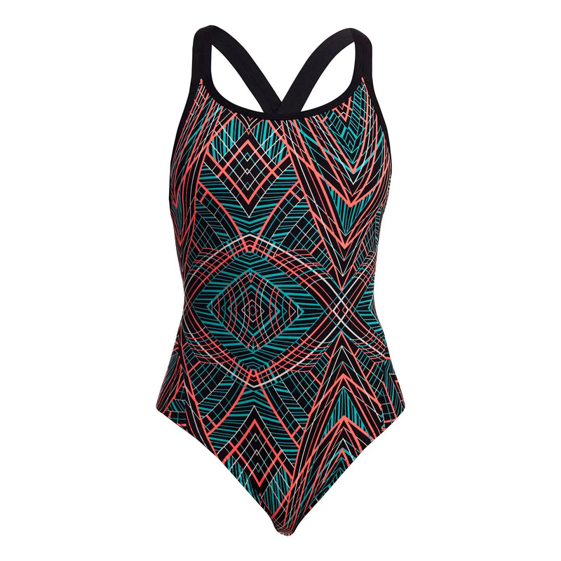 Funkita Eclipse One Piece Spiro Mint Bathing suit Women