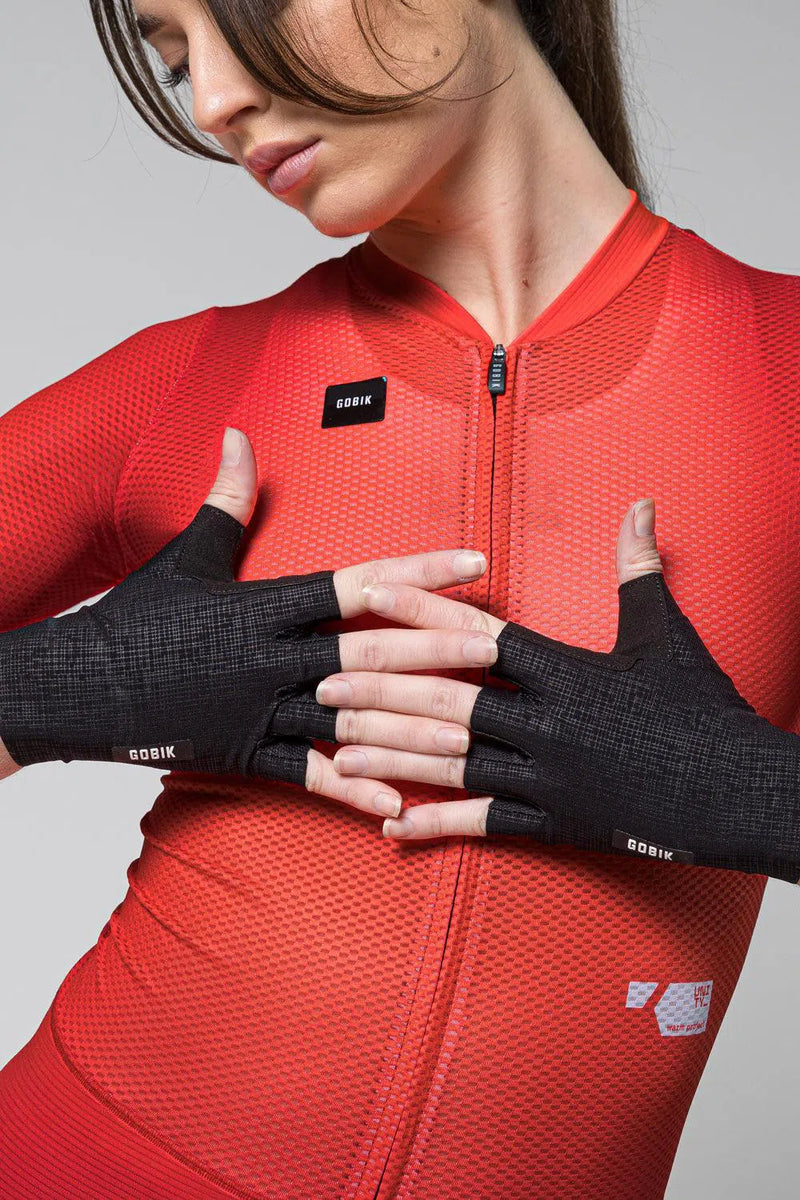 Gobik Guanti da ciclismo Black Mamba 2.0 Dita corte Unisex