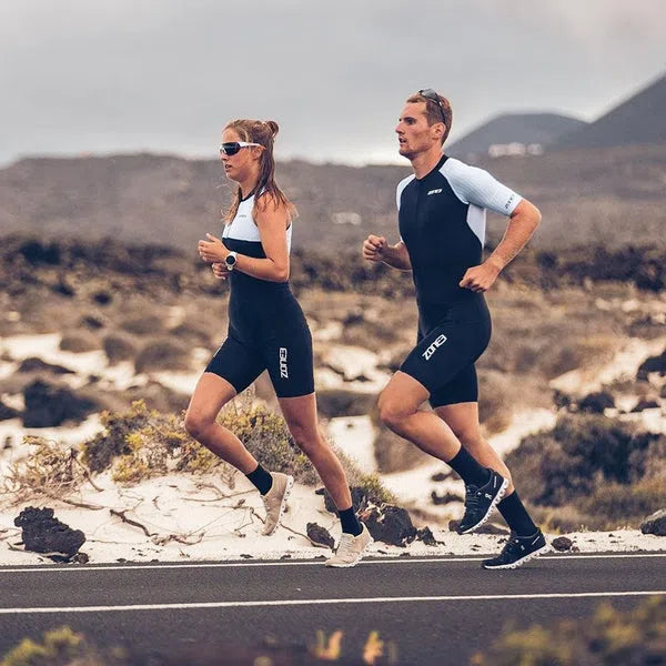 Zone3 Lava Long Distance Aero Trisuit Korte Mouwen Dames