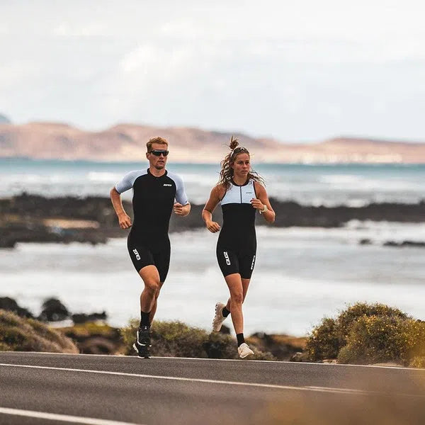 Zone3 Lava Long Distance Aero Trisuit Korte Mouwen Dames