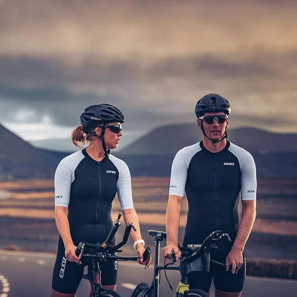 Zone3 Lava Long Distance Aero Trisuit Korte Mouwen Dames