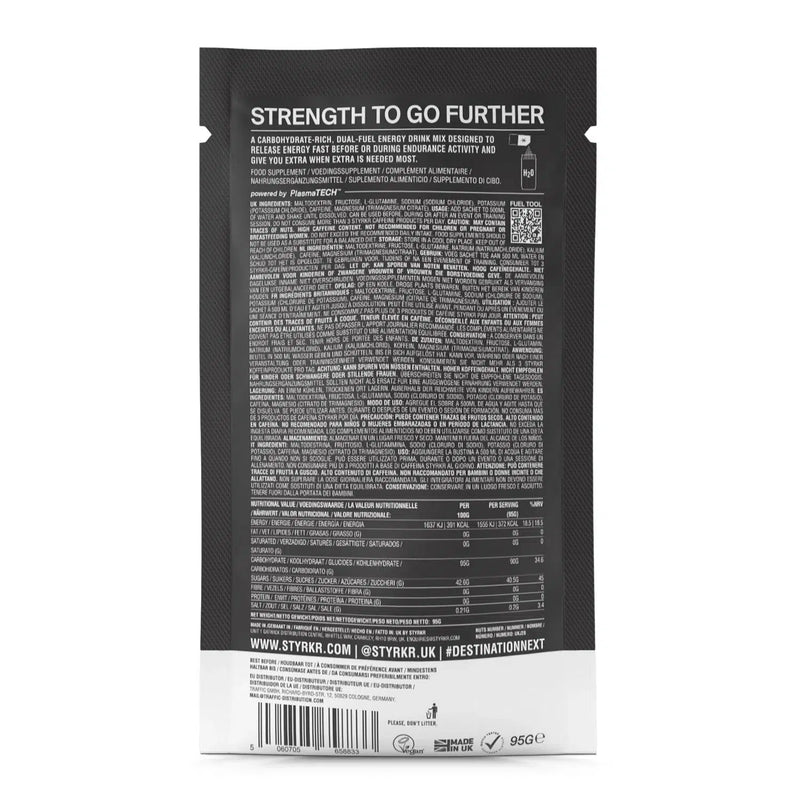 STYRKR Energy Drink Mix 90 Dual Carb Sports Drink Box (12x95gr)