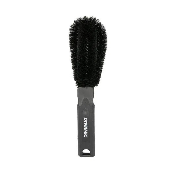 Dynamic wheel and components cleaning brush