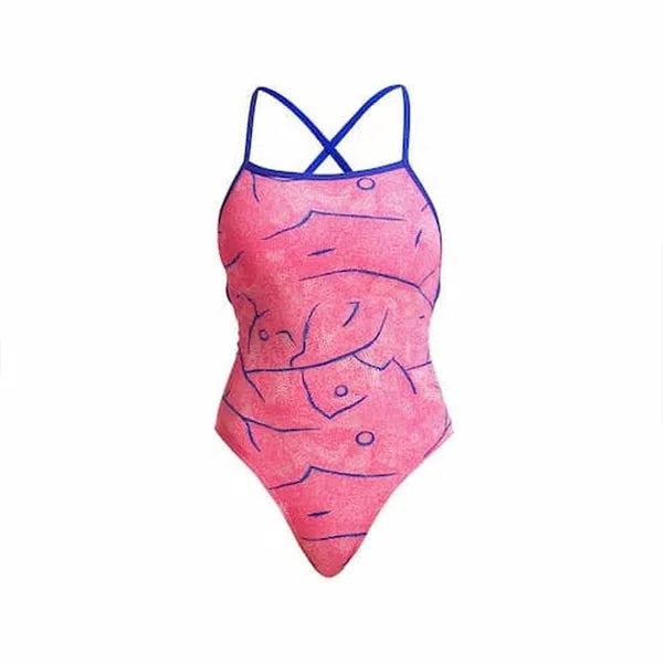 Funkita con cinturino in costume intero da donna Rock Salt