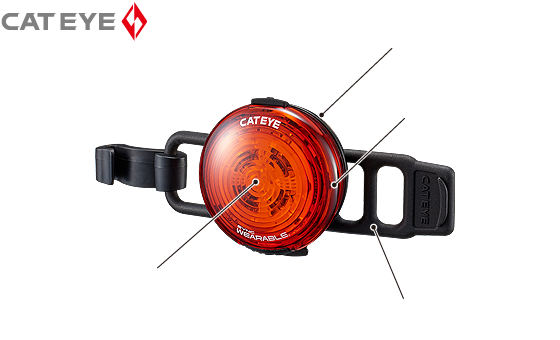 Cateye Wearable Achterlicht Sync Led USB (SL-NW100)